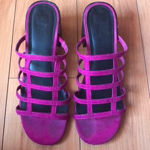 Pink Caged Sandals
